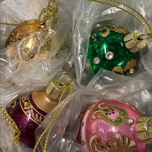 Joan Rivers Set/12 Mini Russian Inspired Egg Ornaments - Picture 8 of 13